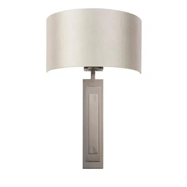 Violeta - Flat Panel Wall Light With Mink Shade