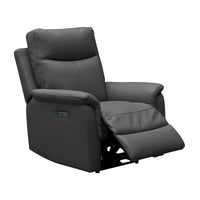 Waverly - 1 Seater Power Recliner - Dark Grey