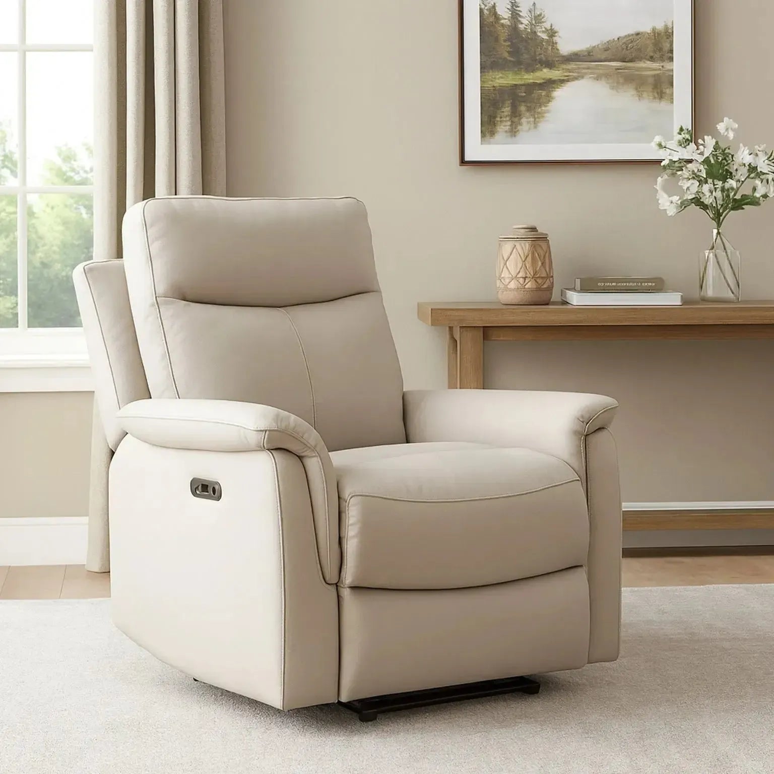 Waverly - 1 Seater Power Recliner - Grey
