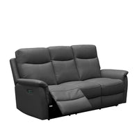 Waverly - 3 Seater Power Recliner - Dark Grey