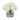 White Artificial Rose Arrangement in Cylindrical Vase - Medium