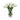 White Artificial Tulip Arrangement in Hurricane Vase