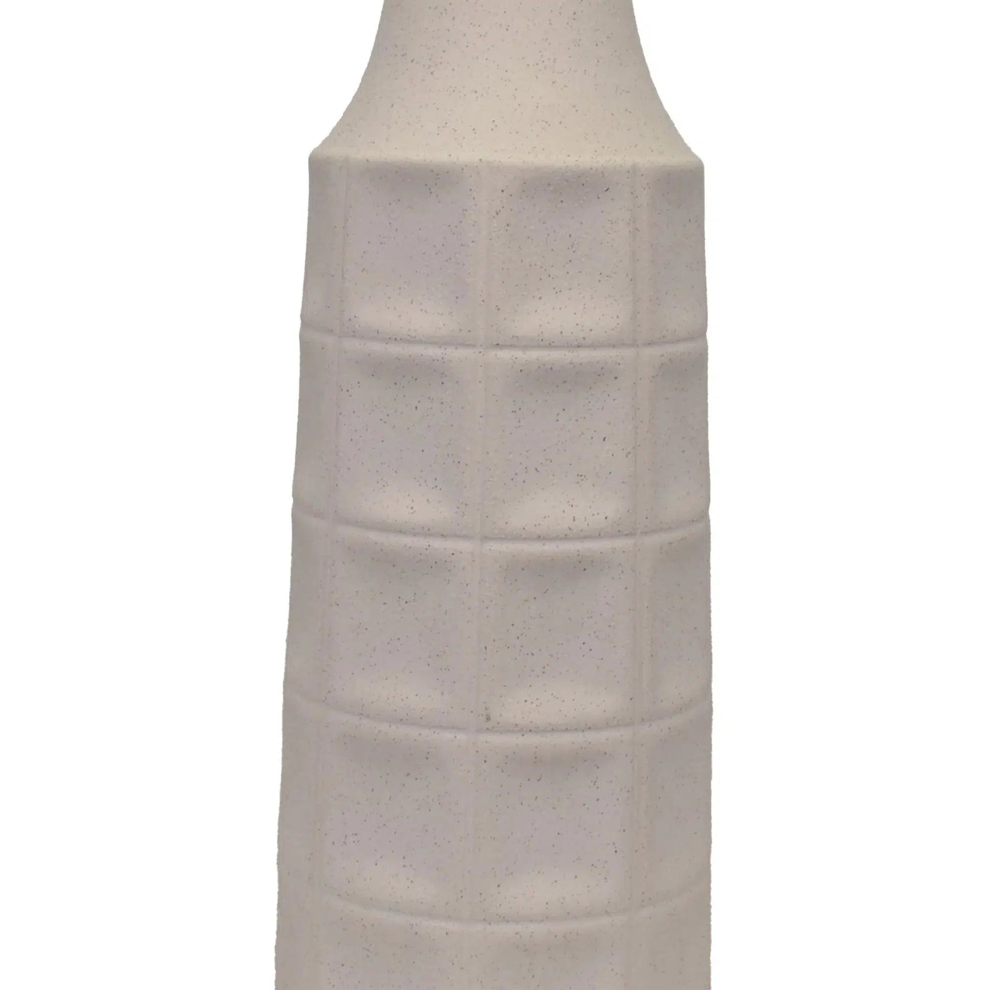 White Ceramic Lamp with Black Linen Shade