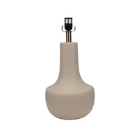 White Ceramic Lamp with White Linen Shade