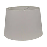 White Ceramic Lamp with White Linen Shade