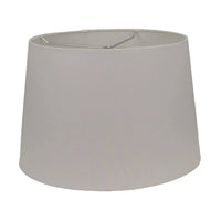 White Ceramic Lamp with White Linen Shade