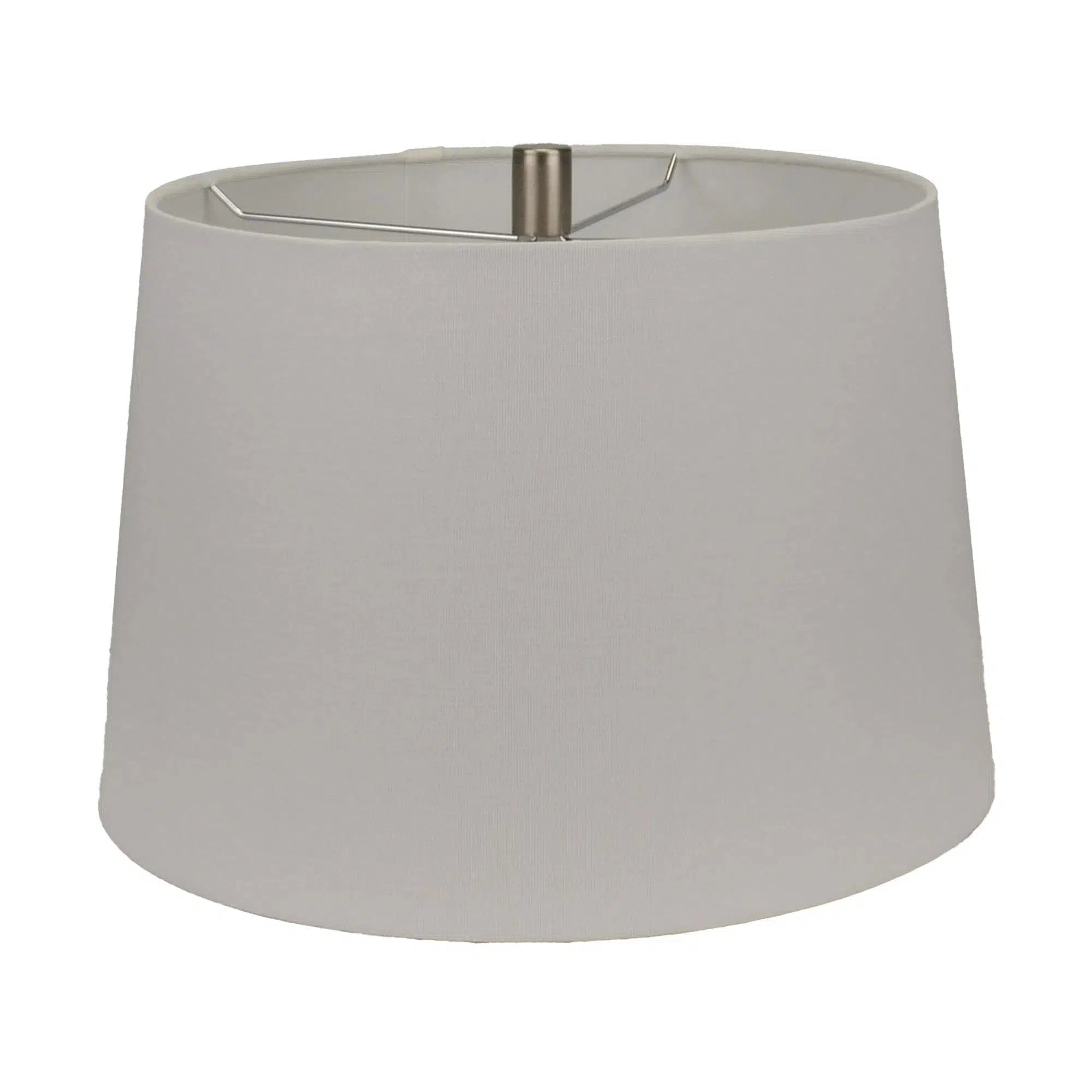 White Ceramic Lamp with White Linen Shade