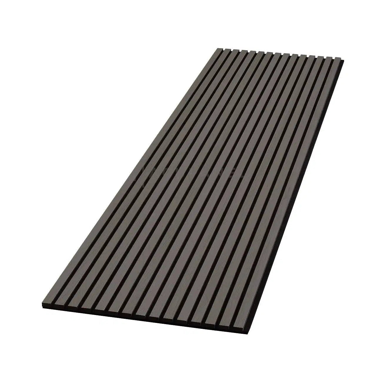 Wood Slat Acoustic Wall Panel - Dark Grey