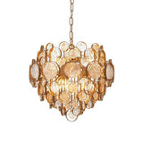 Zayden - Chandelier Amber Glass