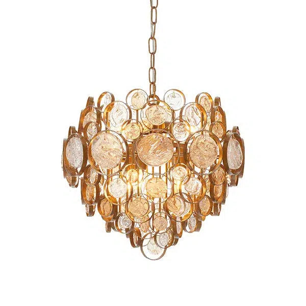 Zayden - Chandelier Amber Glass