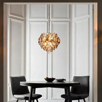 Zayden - Chandelier Amber Glass