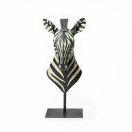 Zebra Bust - Black & Gold