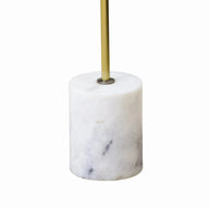 Ziggy - Pedestal Table- Cylinder Base- White Marble