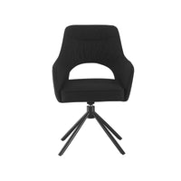 Zuri Dining Chair with Armrests - Bobble Black