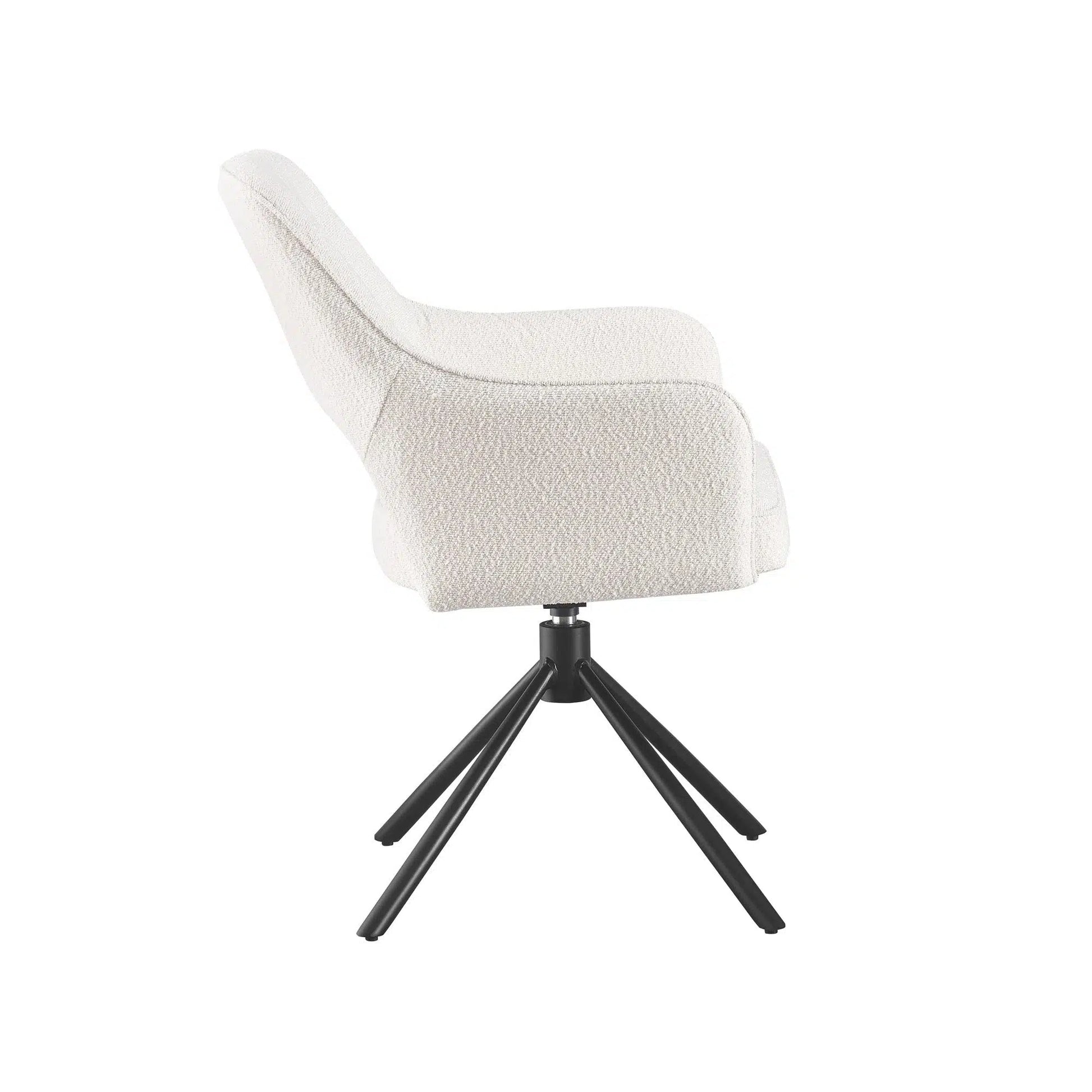 Zuri Dining Chair with Armrests - Bobble Cream