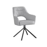 Zuri Dining Chair with Armrests - Bobble Light Grey