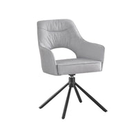 Zuri Dining Chair  with Armrests - Bobble Light Grey