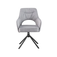 Zuri Dining Chair with Armrests - Light Grey