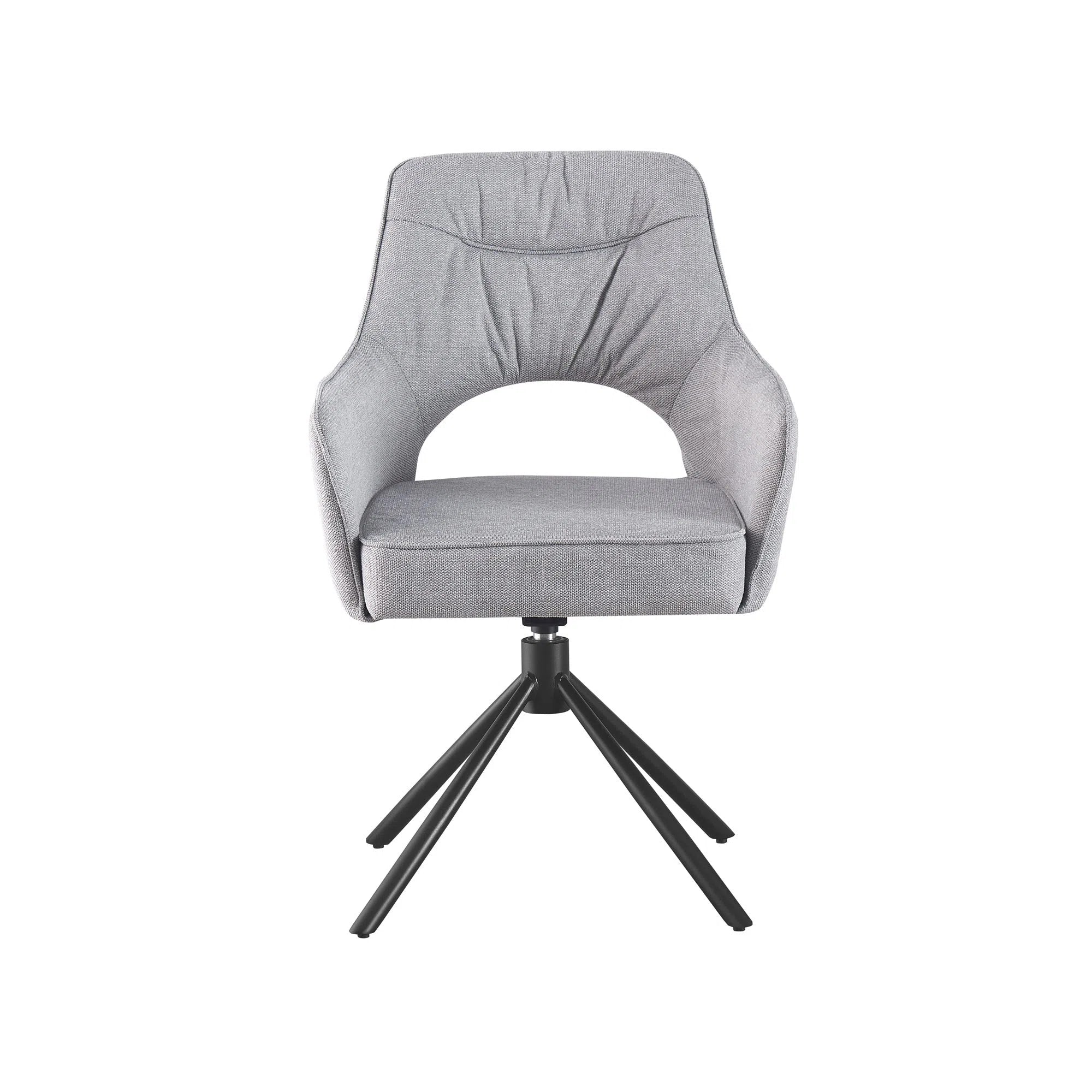 Zuri Dining Chair with Armrests - Light Grey